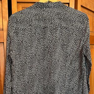Black Chetah Print Michael Kors Top